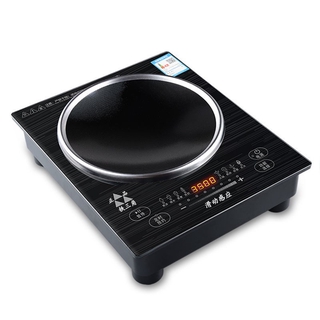 ◇○Bếp điện từ lõm 3500W nấu ăn công suất cao lửa nồi hơi quạt đôi màn hình cảm ứng đa chức năng gia dụng