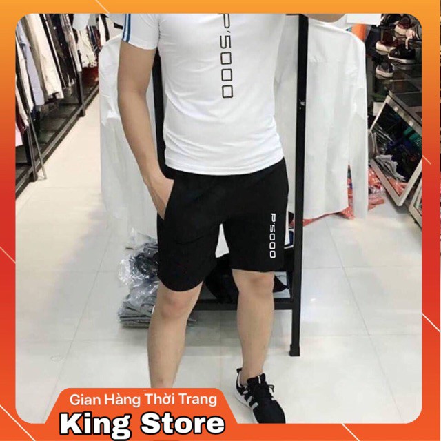 [FREESHIP+Tặng Vòng]Set quần áo hè nam,bộ thể thao nam P5000 trơn cao cấp -KingStore -Siêu sale