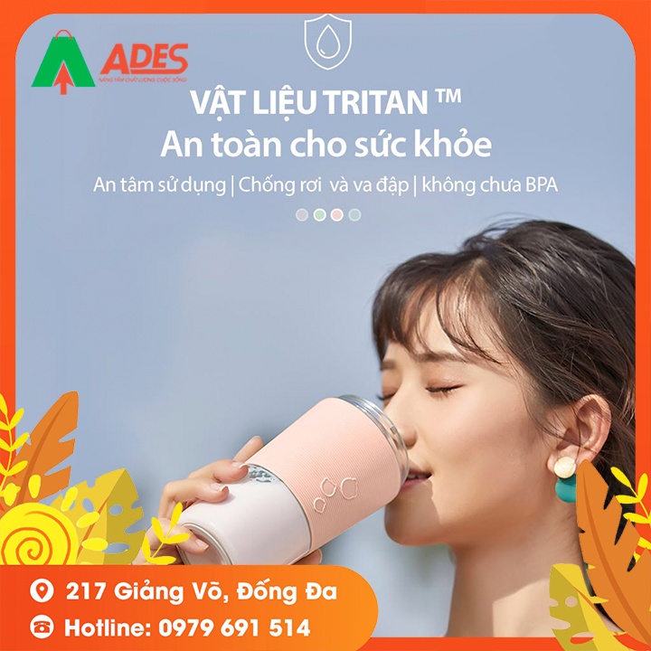 Máy xay sinh tố cầm tay Bear LLJ-B03C1 - BẢN QUỐC TẾ - Bảo Hành Chính Hãng - Xay Sinh Tố, Có Sạc Pin - NEW 2021