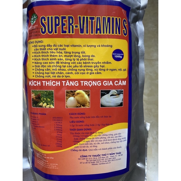 100gram Super Vitamin S - công ty Năm Thái - Tăng Trọng Gia Cầm