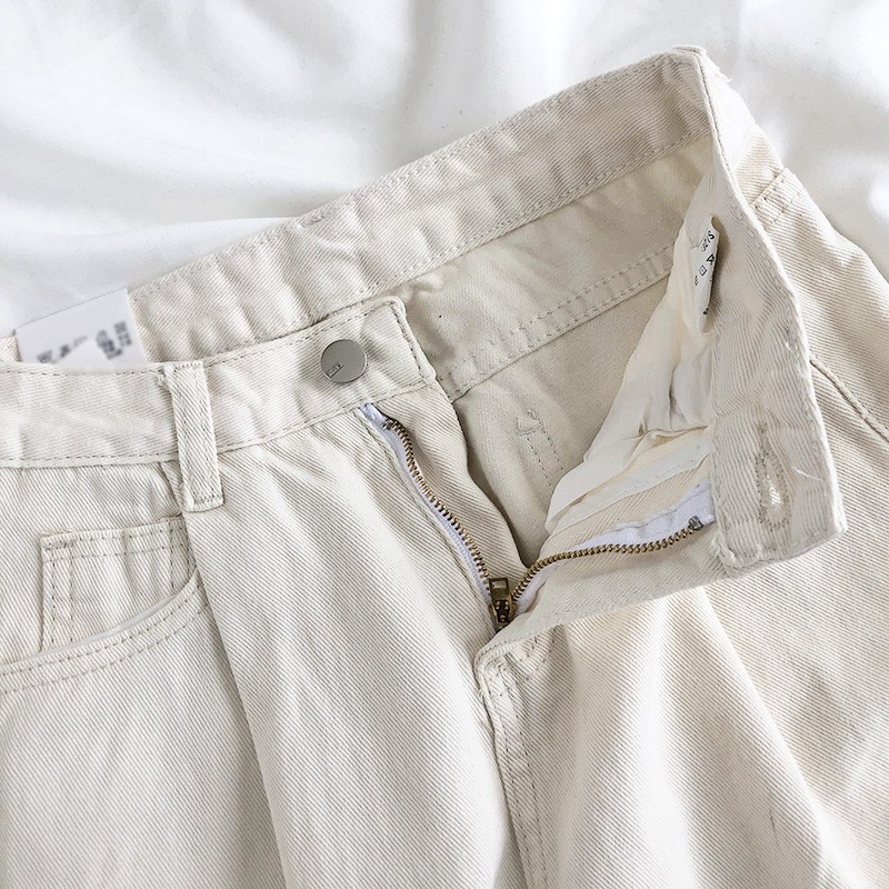 Quần Jean Lưng Cao Trơn Màu 38766