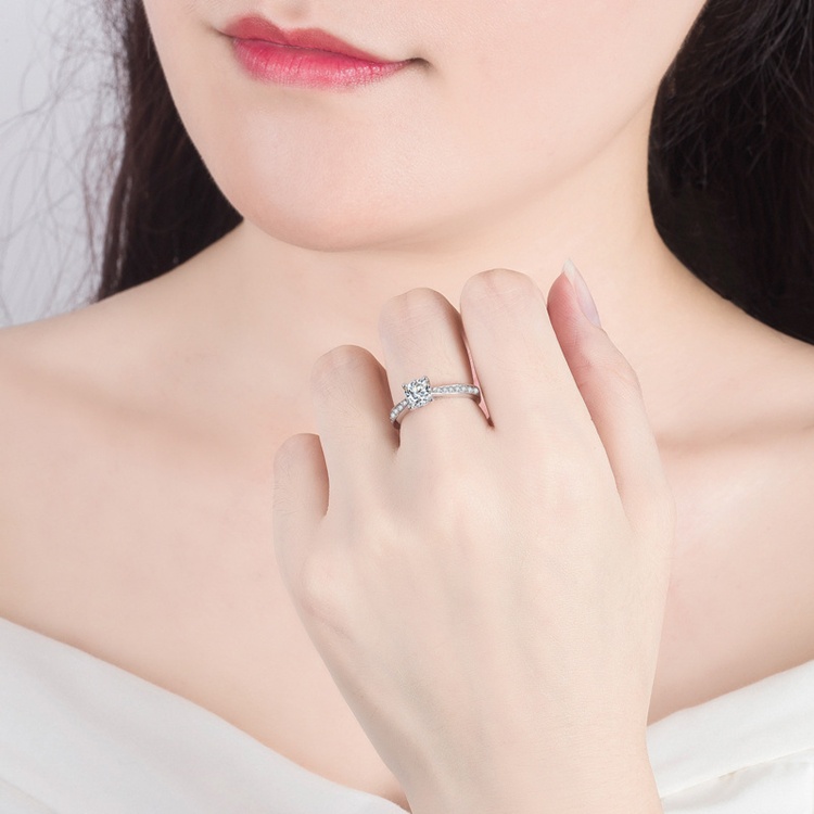 Nhẫn nữ thời trang nhỏ xinh, bạc Ý S925 - N81