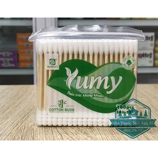 Tăm Bông YUMY Lõi Gỗ Túi 100 Que