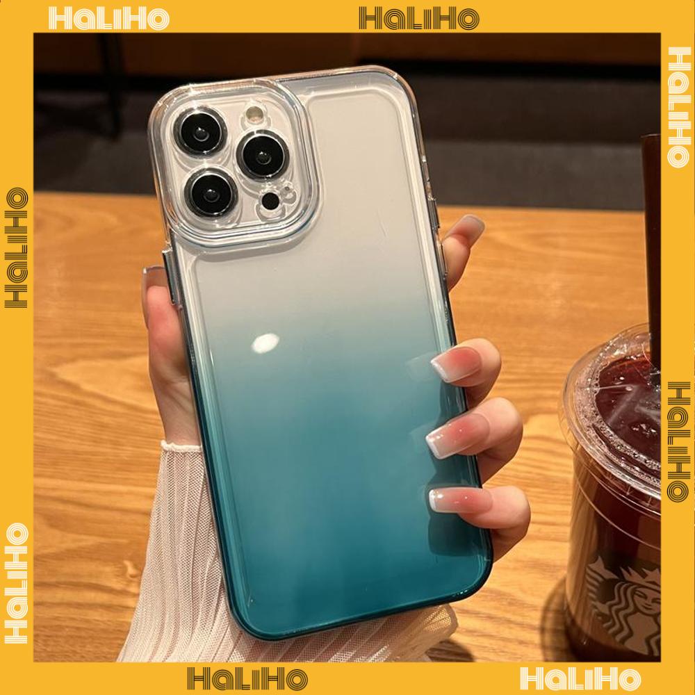 iPhone Case Gradient Purple Silicone Soft Case TPU Clear Case Electroplating Buttons Shockproof Protection Camera Compatible For iPhone 14 Pro Max 13 Pro Max 12 Pro Max 11 XR