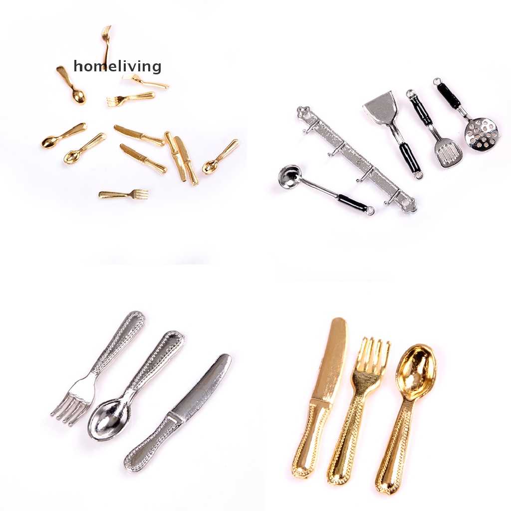 Set 12 Mô Hình Dao Và Nĩa mini Trang Trí Nhà Búp Bê