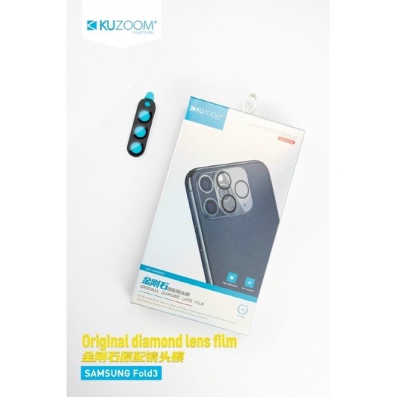 Miếng dán cụm camera cho Samsung Z Fold 3 5G Chính hãng Kuzoom bảo vệ siêu tốt