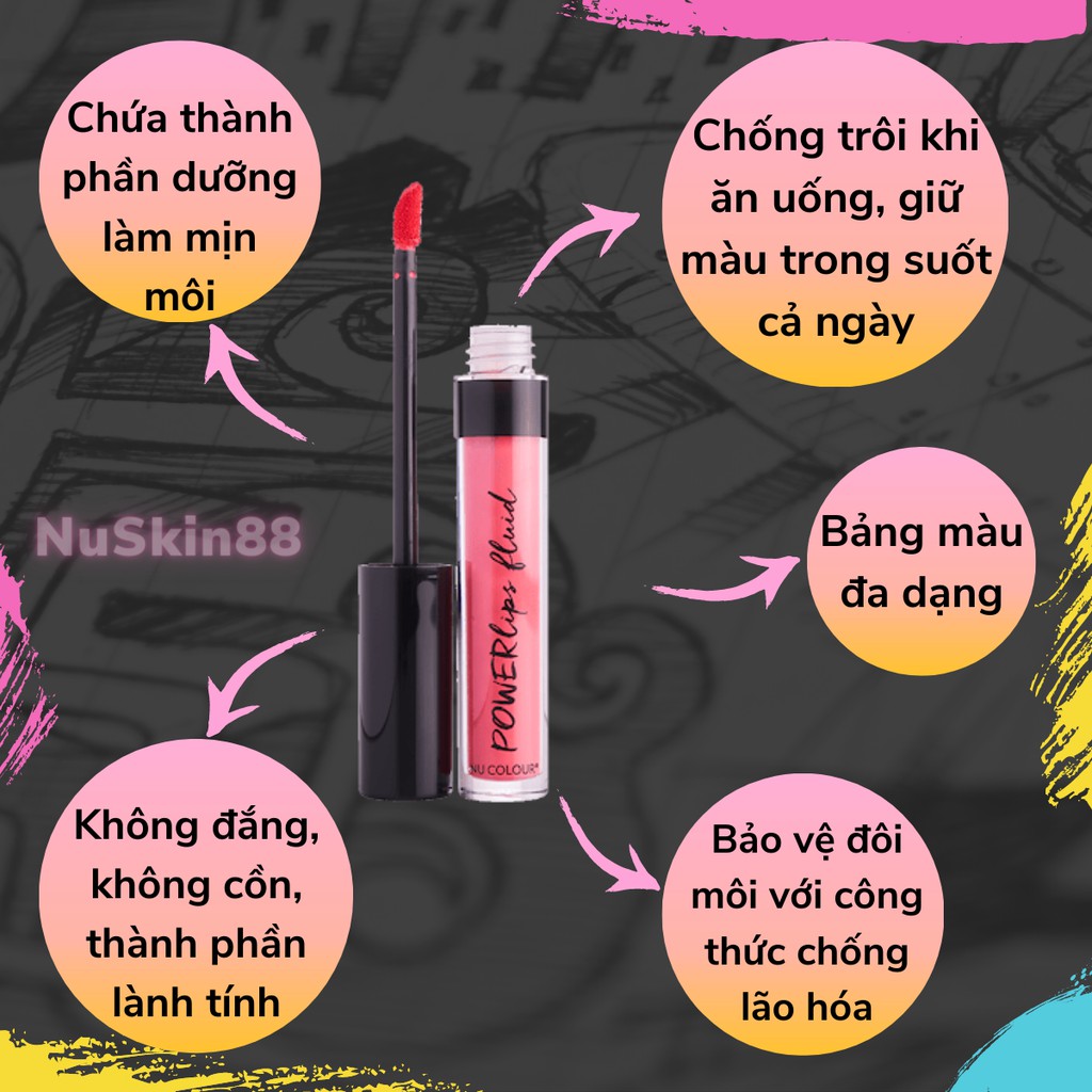 [ CHÍNH HÃNG 100% ] SON LỲ POWERLIPS FLUID