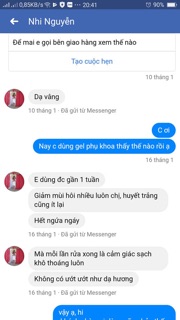 Gel phụ khoa Vương Hậu