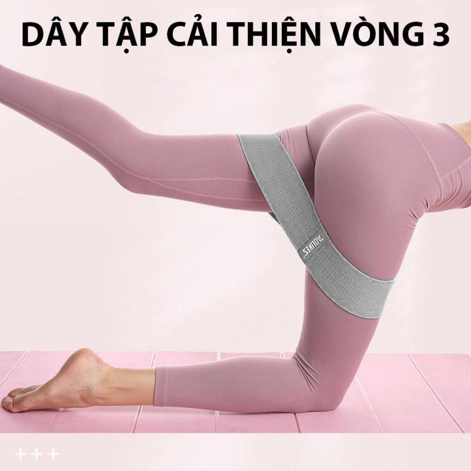 Dây kháng lực miniband vải tập gym chân mông tay đùi cao su