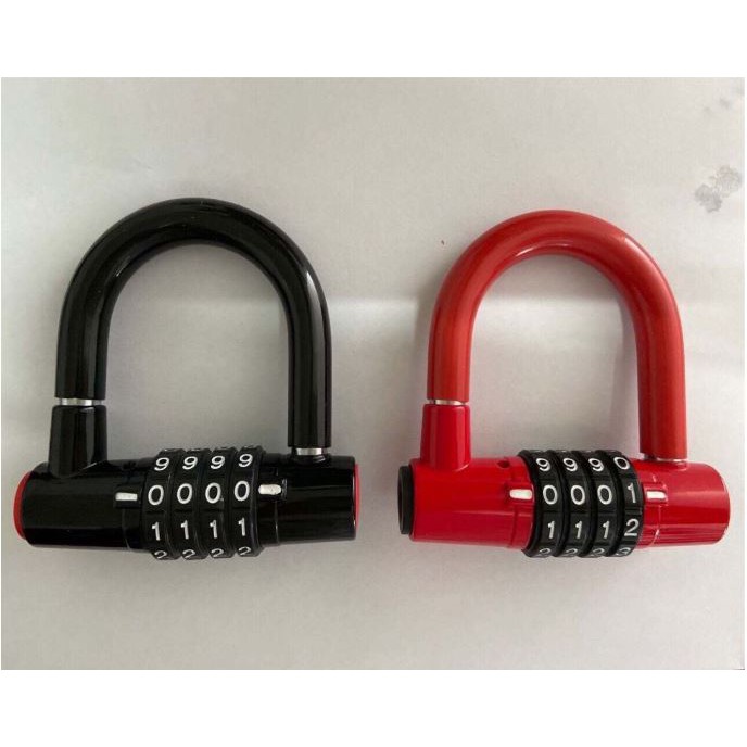 Khóa số chữ U chống trộm nhỏ gọn nhưng rất an toàn ạ [ giao màu ngẫu nhiên ]