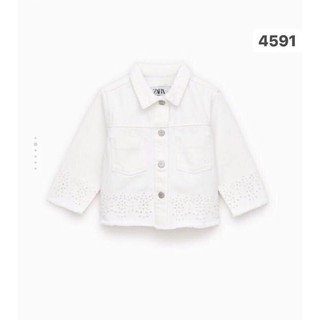 Áo khoác jean trắng ZARA
