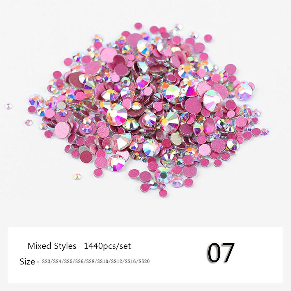 Túi 1440 Móng Tay Giả|Bộ Dụng Cụ Làm Đẹp Nhiều Kích Cỡ|Phụ Kiện Trang Trí Móng Tay Nghệ Thuật