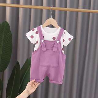 Set yếm + áo bi cho bé