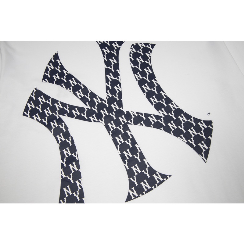 ❤❀  ❤ Áo Thun Cotton Ngắn Tay Thêu Họa Tiết MLB NY Thời Trang Chất Lượng Cao Cho Cặp Đôi