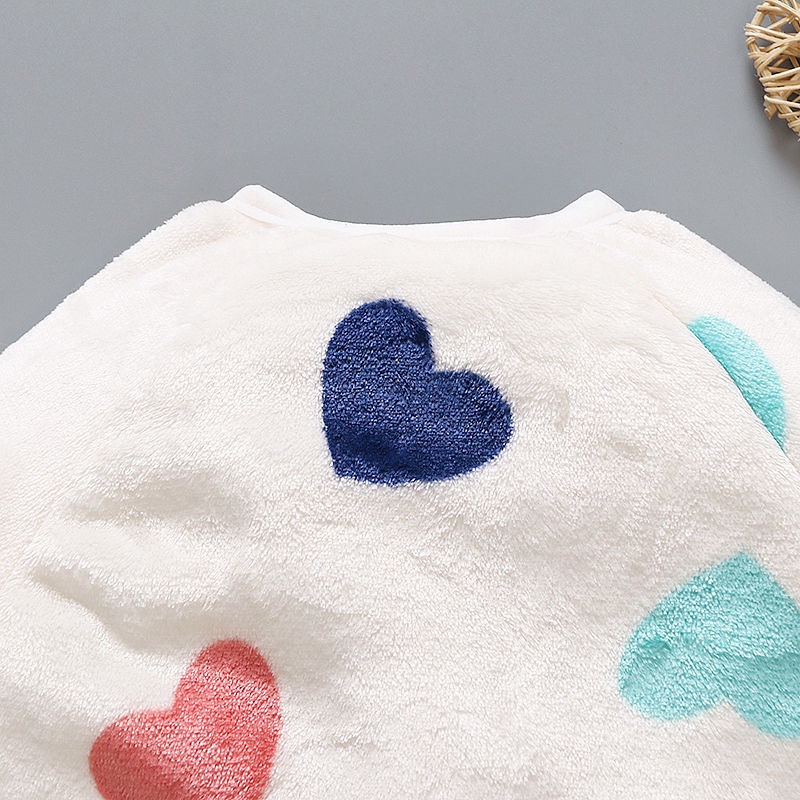 Bộ Áo Liền Quần Có Đệm Bông Thời Trang Xuân Thu Cho Bé Sơ Sinh