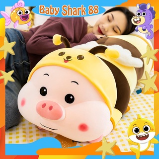 Gấu bông lợn biến hình ong dễ thương, heo ong nhồi bông cute size lớn, chất liệu bông cao cấp, an toàn