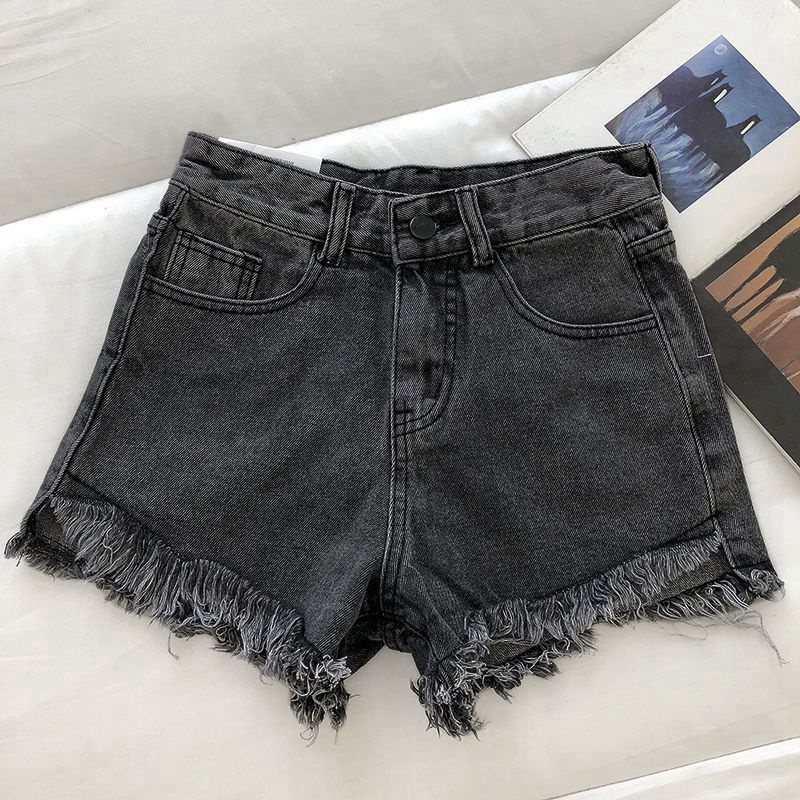 Quần Short Denim Lưng Ngắn Dáng Chữ a Phong Cách Hàn Quốc Thời Trang Mùa Hè Cho Nữ