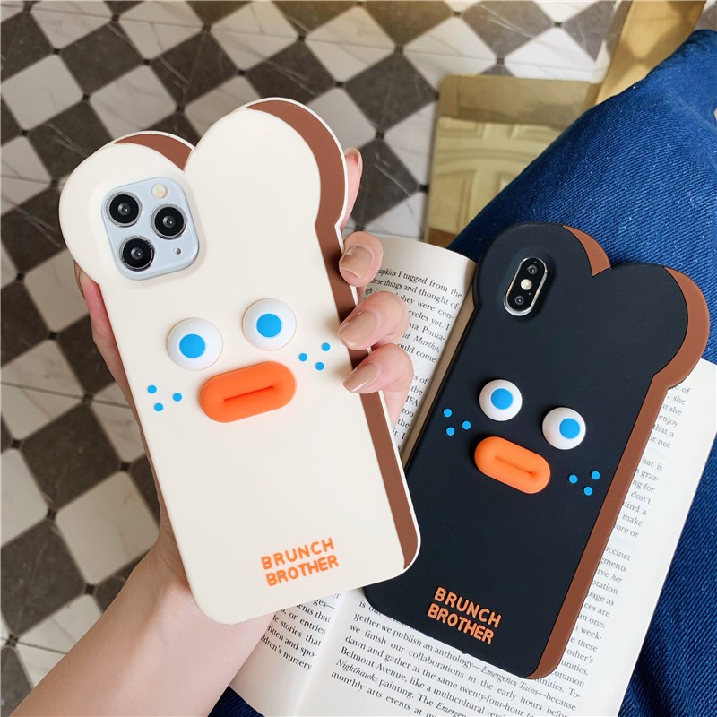 Vỏ Iphone Ốp lưng iPhone 11 Pro Max iPhone X Xs XR iPhone 7 Plus iPhone 8 Plus iPhone 6 Plus Bread Monster Phone Case Silicone Soft Case