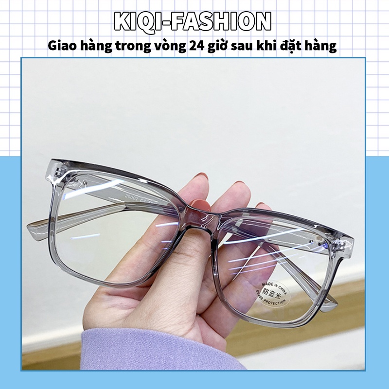 Mắt kính trong suốt chống tia bức xạ và ánh sáng xanh phong cách Harajuku cổ điển cho nữ