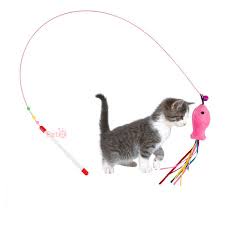 Cần câu dây thép đồ chơi chó mèo