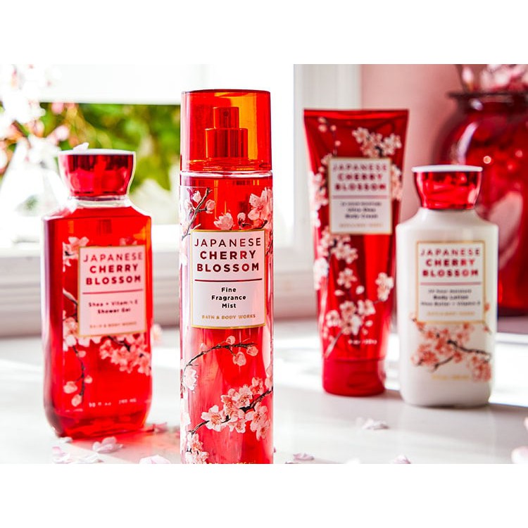 Sản Phẩm Tắm Lotion Xịt Thơm Toàn Thân Bath & Body Works-Japanese Cherry Blossom