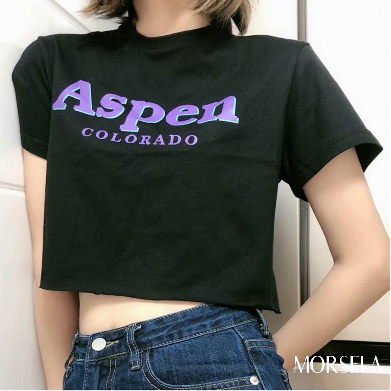 Áo croptop rộng tay lỡ ASPEN cá tính dành cho nữ - Morsela