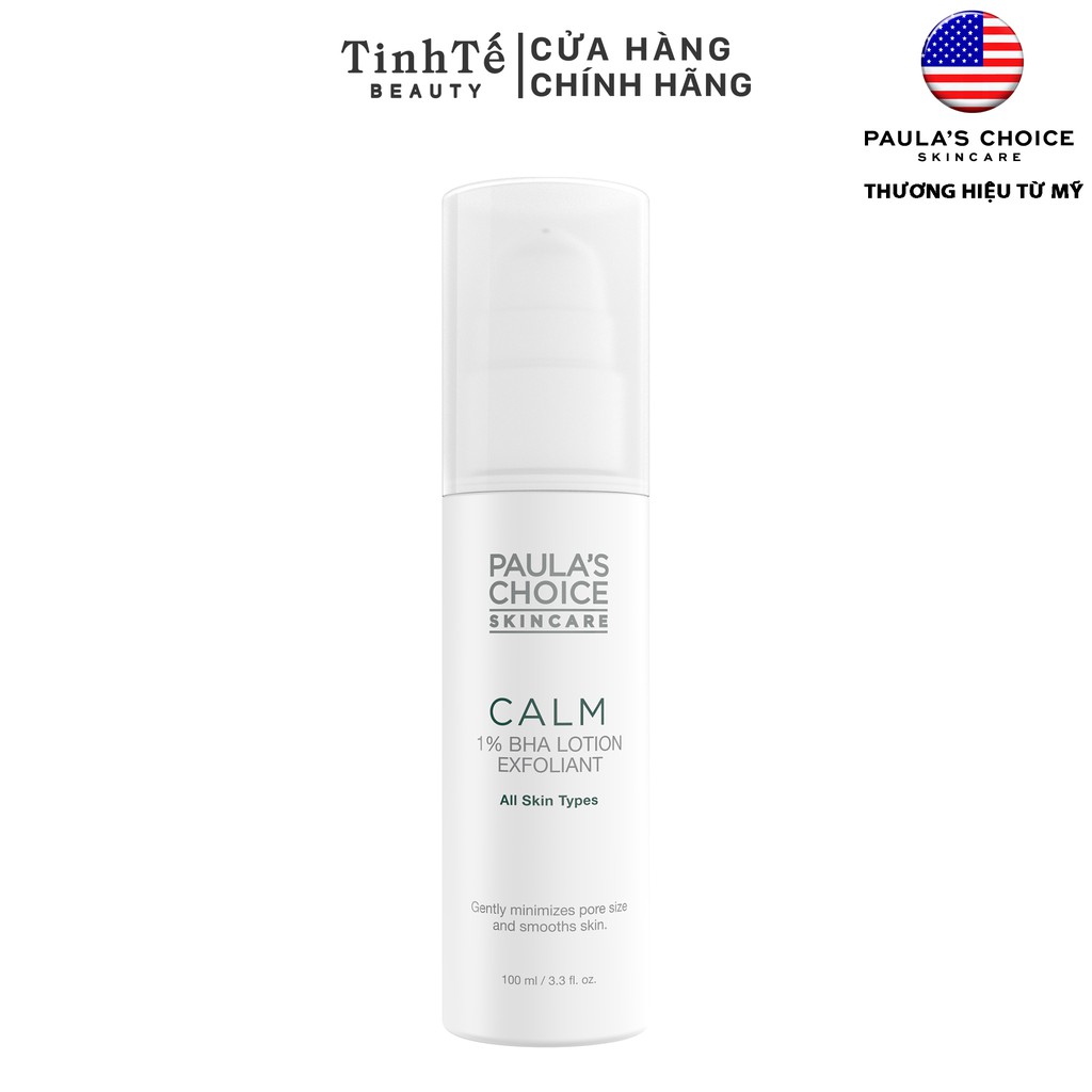 Loại bỏ tế bào chết 1% BHA Paula's Choice Calm Redness Relief Lotion Exfoliant 30/100ml