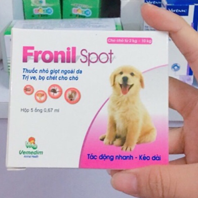 Thuốc nhỏ gáy trị ve bọ chét dành cho chó Fronil Spot