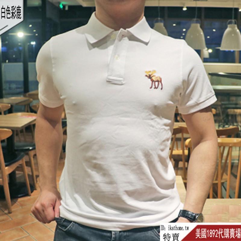 áo polo Ngắn Tay In Logo Abercrombie & Fitch 10 Màu Sắc Thời Trang Cho Nam