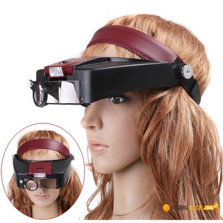 Kính lúp đội đầu có đèn zoom 1,5 lần, 3x, 8.5x, 10x