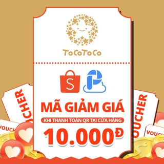 E-Voucher giảm 10.000đ khi thanh toán AirPay QR tại TocoToco Tea