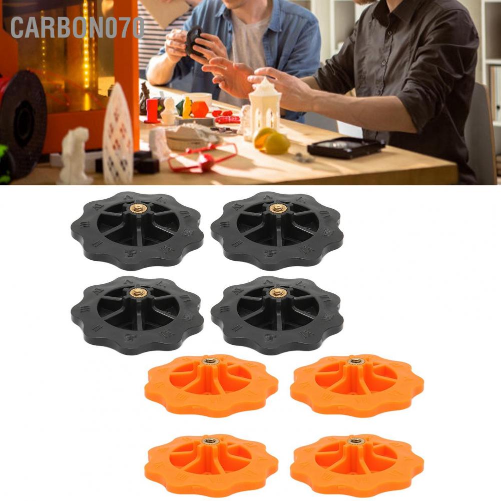 Carbon070 4pcs Hotbed Adjusting Nut High Hardness M4 Heating Bed Leveling for LONGER LK4 Pro Ender 5 3 V2