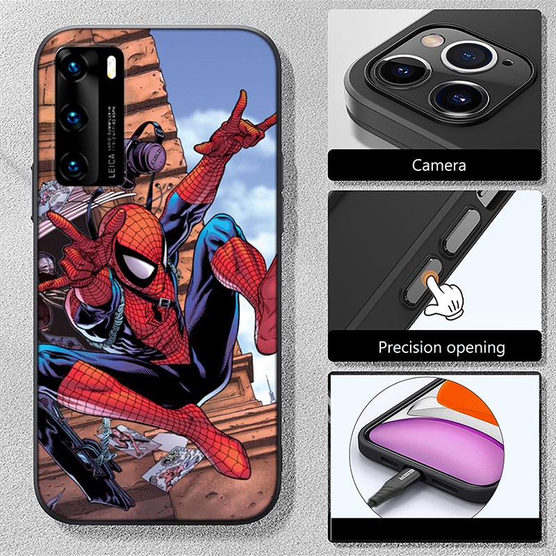 Ốp Điện Thoại Mềm Hình Người Nhện SST92 Cho Samsung Galaxy J4 J5 J6 J7 J730 J8 Plus Prime Core Pro Duo