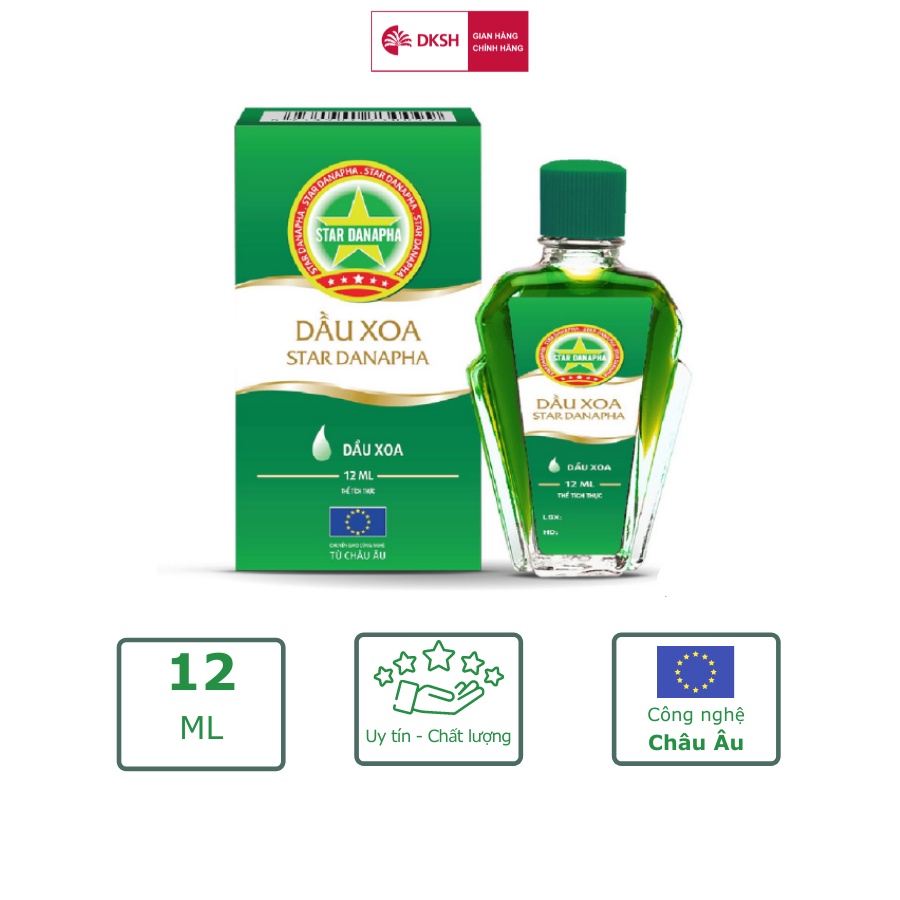 Dầu xoa Cao Sao Vàng STAR DANAPHA 12ML