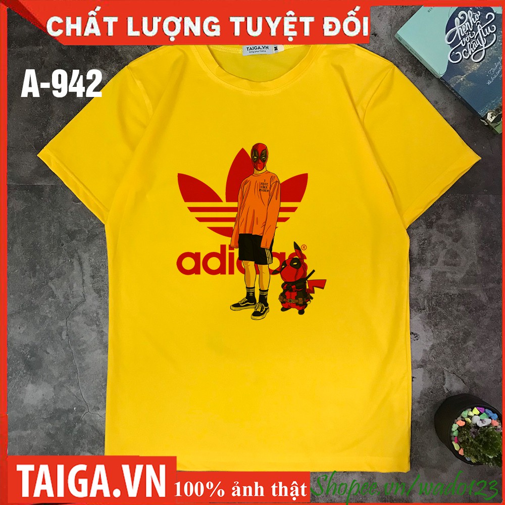 Áo thun nam, Áo marvel, Áo thun in hình Adidas mã A942