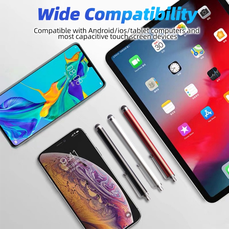 Set 5/10 bút cảm ứng HdoorLink bằng kim loại có kẹp thích hợp cho máy tính bảng/Android/iPad