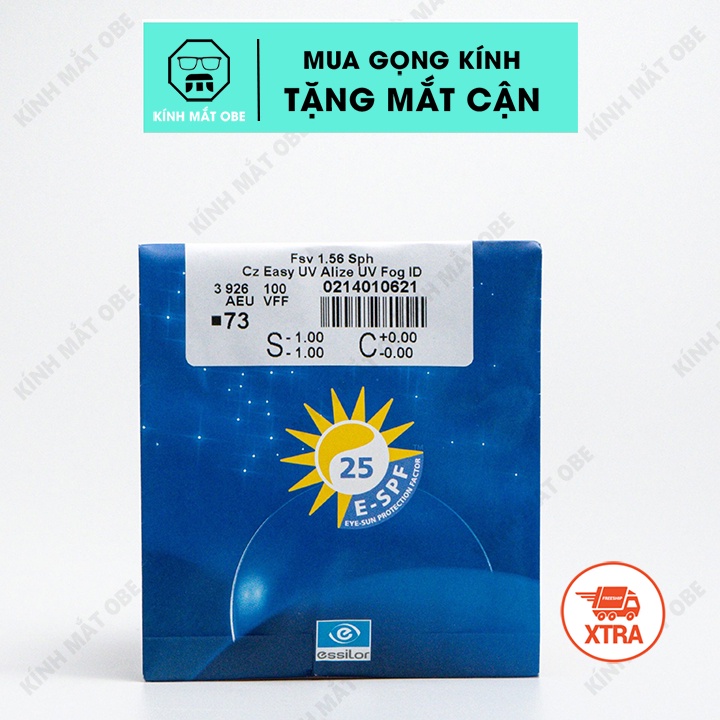 Tròng Kính Cận Viễn Loạn Chemi Chống Tia UV400, Lọc Ánh Sáng Xanh, Tròng Cao Cấp Essilor