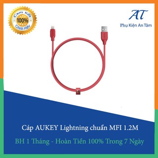Cáp AUKEY Lightning chuẩn MFI 1.2M bọc sợi Nylon (Braided Nylon) CB-AL1