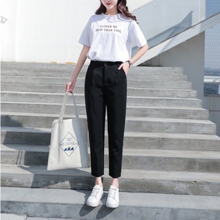 Quần baggy lưng thun khoá sườn