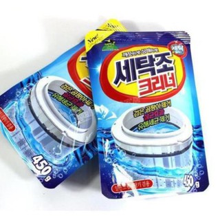 Combo 2 Gói Bột Tẩy Lồng Máy Giặt Hàn Quốc 450Gr - gói tẩy khử khuẩn làm trắng lồng giặt
