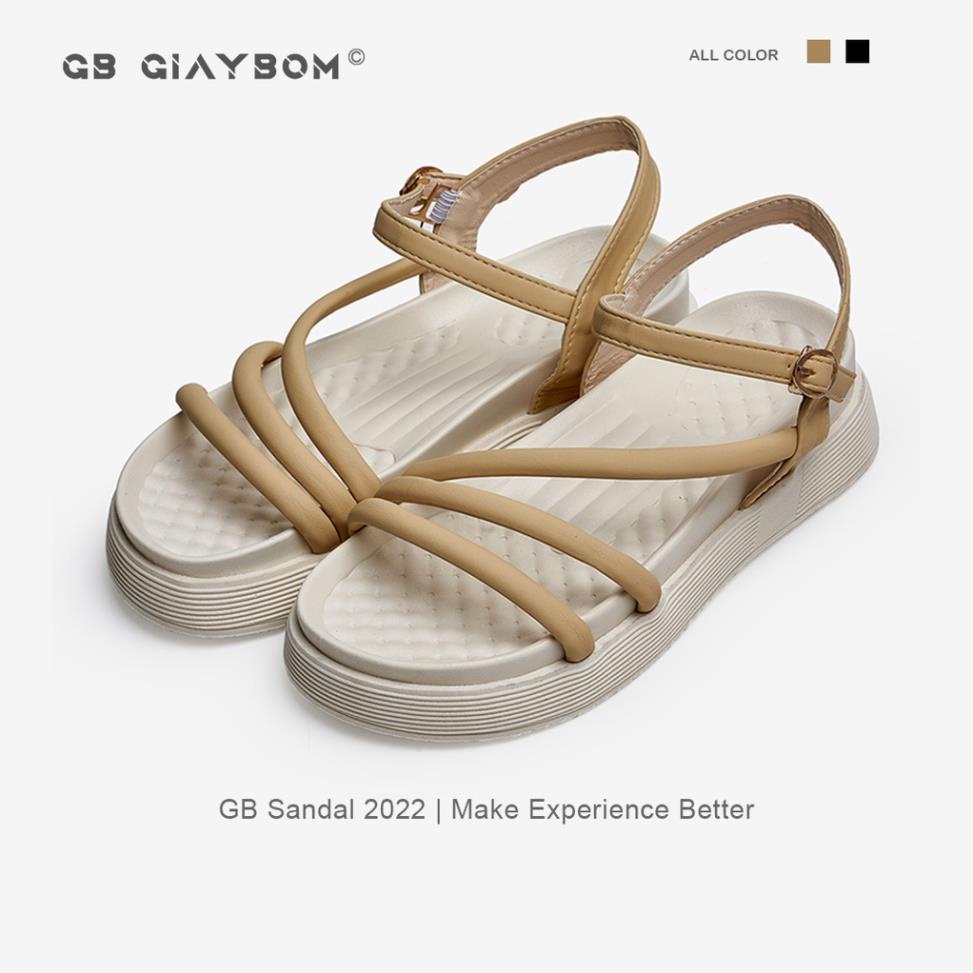 Giày sandal nữ giayBOM quai dây đế bằng cao 4 cm B1157 🍷 ~