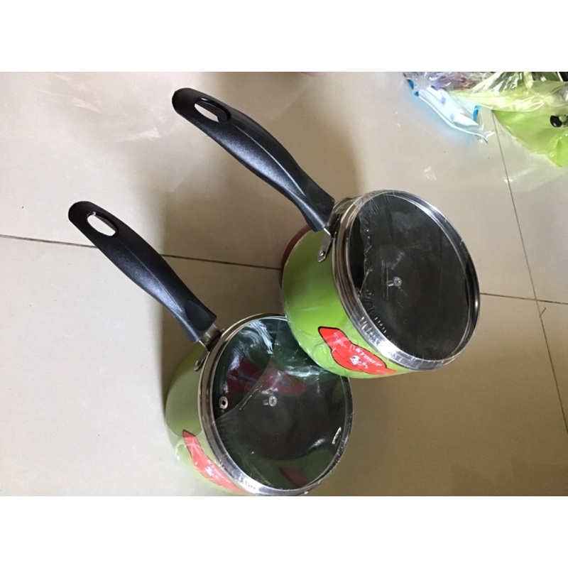 Nồi quấy bột chống dính cho bé size 14cm - nồi nấu cháo cho bé hàng dày đẹp