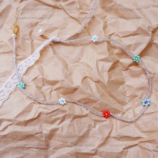 Vòng cổ dây chuyền hạt cườm hoa cúc #summer #choker