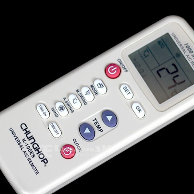 Điều khiển remote điều hòa đa năng K-100es -Bh đổi mới -tặng pin sịn
