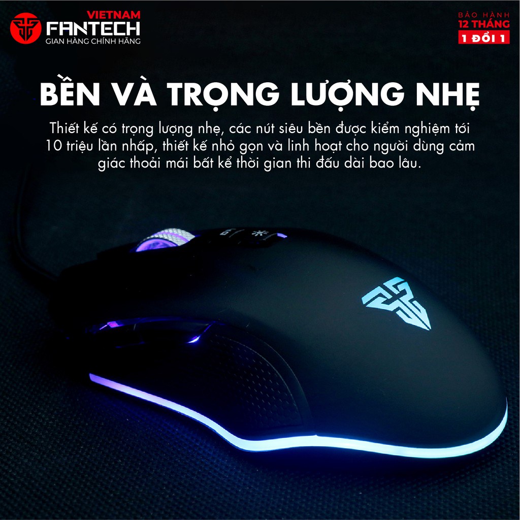 Chuột Gaming Fantech ZEUS X5S LED Chroma - Phân Phối Chính Hãng
