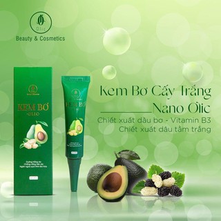 Kem cấy trắng nano bơ, căng bóng sau 3 ngày