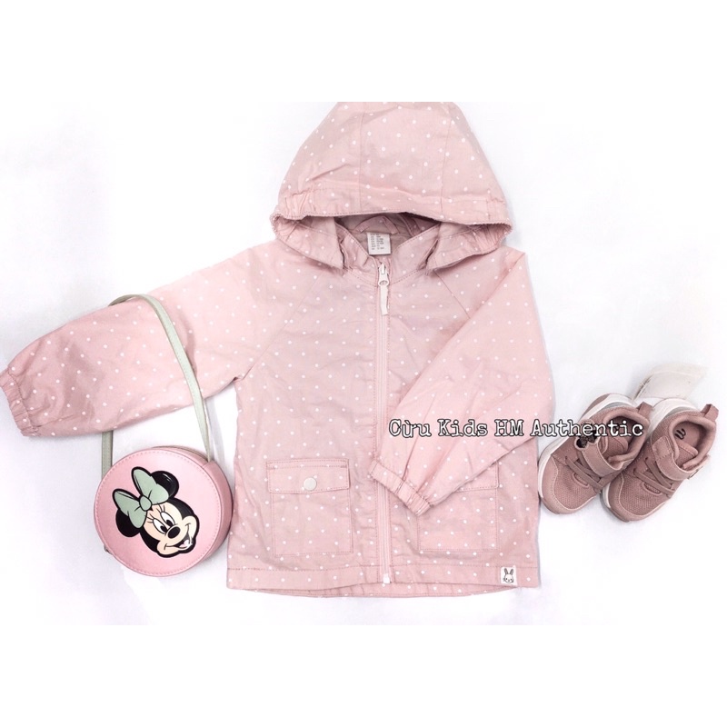 Áo khoác kaki chấm bi HM