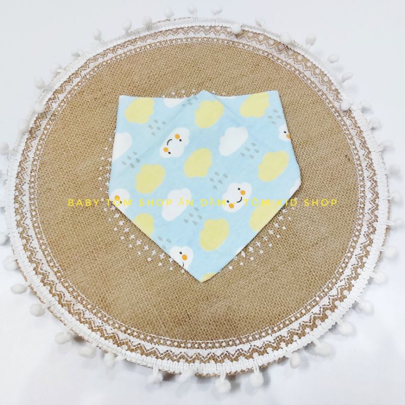 Yếm vải cotton mỏng cho em bé NPP Baby Tôm