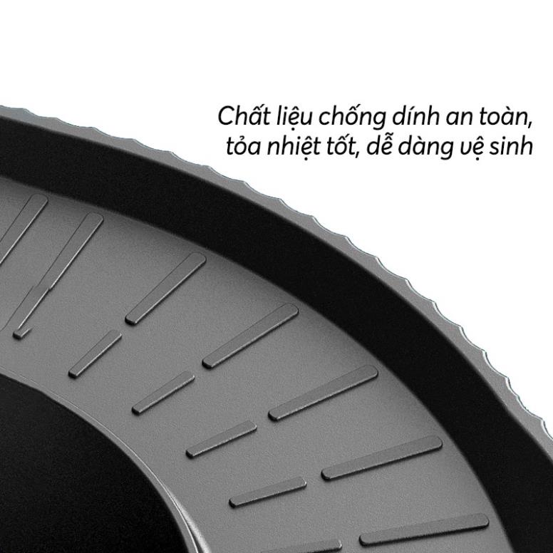 [CHÍNH HÃNG-LỖI 1 ĐỔI 1] BẾP LẨU NƯỚNG TRÒN NINENSH - BÊP LẨU NƯỚNG KHÔNG KHÓI 2 TRONG 1- CÔNG SUẤT 1350W - LỖI 1 ĐỔI 1