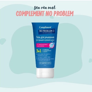 Sữa rửa mặt Compliment No Problem 200ml ngăn ngừa mụn ,giảm viêm ,da dầu